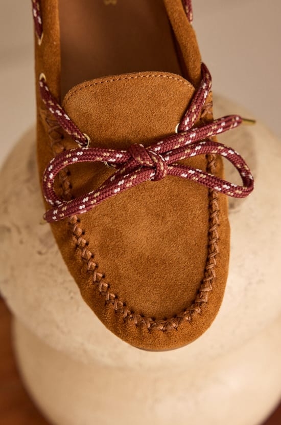 SUE leather loafers;${refinementColor}