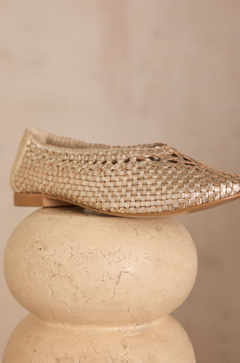 100% leather ballet flats SANTIAGO;${refinementColor}