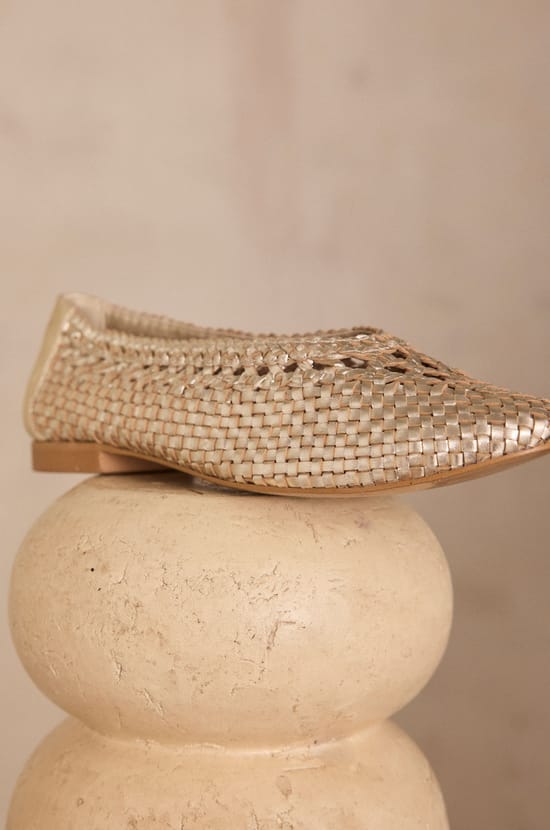 100% leather ballet flats SANTIAGO;${refinementColor}