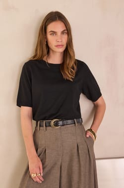 Pull col rond &agrave; manches courtes PAYTON BIS;${refinementColor}