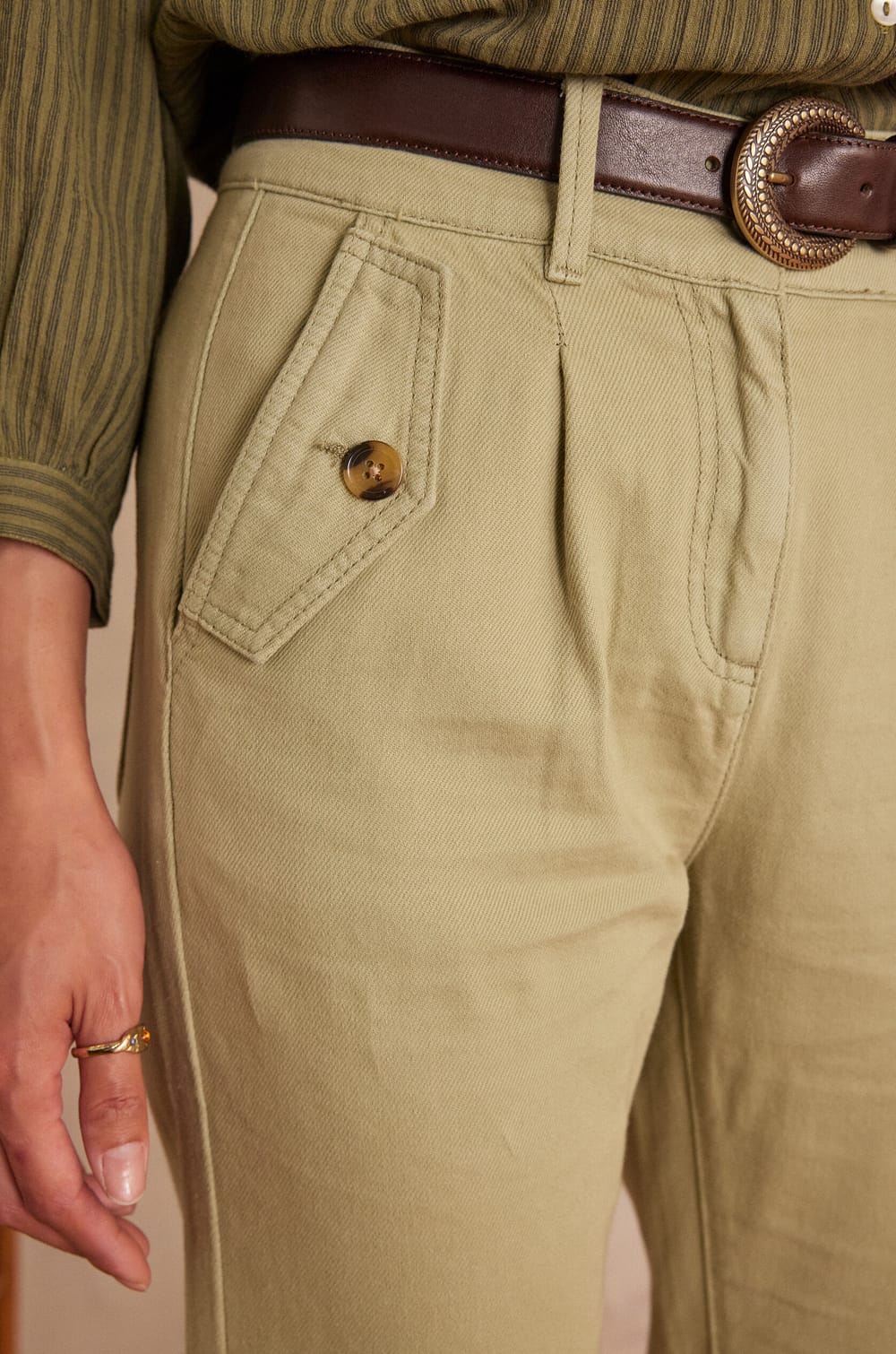 Pantalon MATEO en coton;${refinementColor}