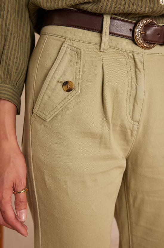 Pantalon MATEO en coton;${refinementColor}