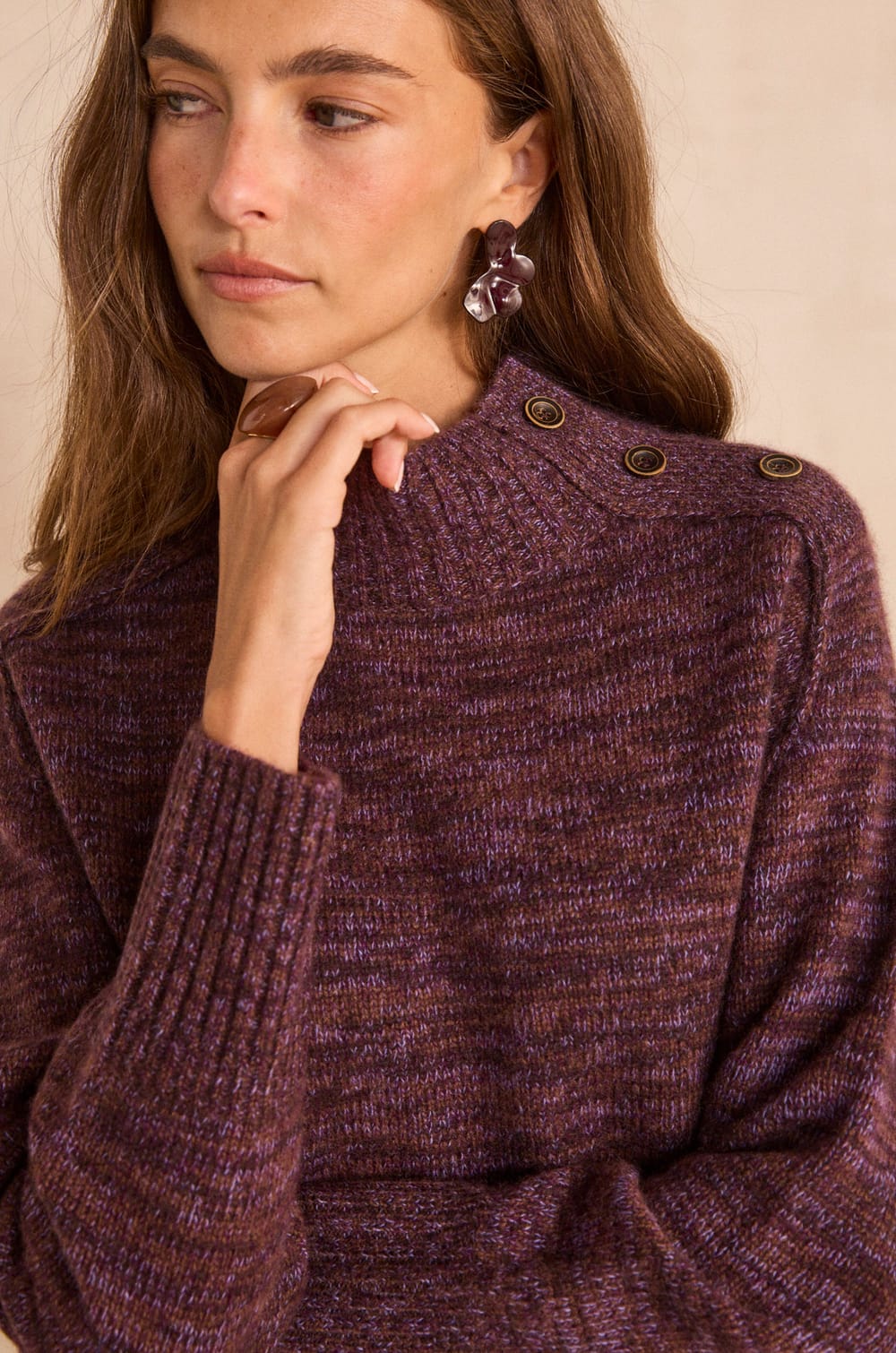 Long-sleeved cashmere sweater 4-ply BRADLEY;${refinementColor}