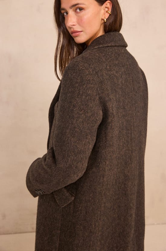 Long sleeve dense knit coat DJOVANNI;${refinementColor}