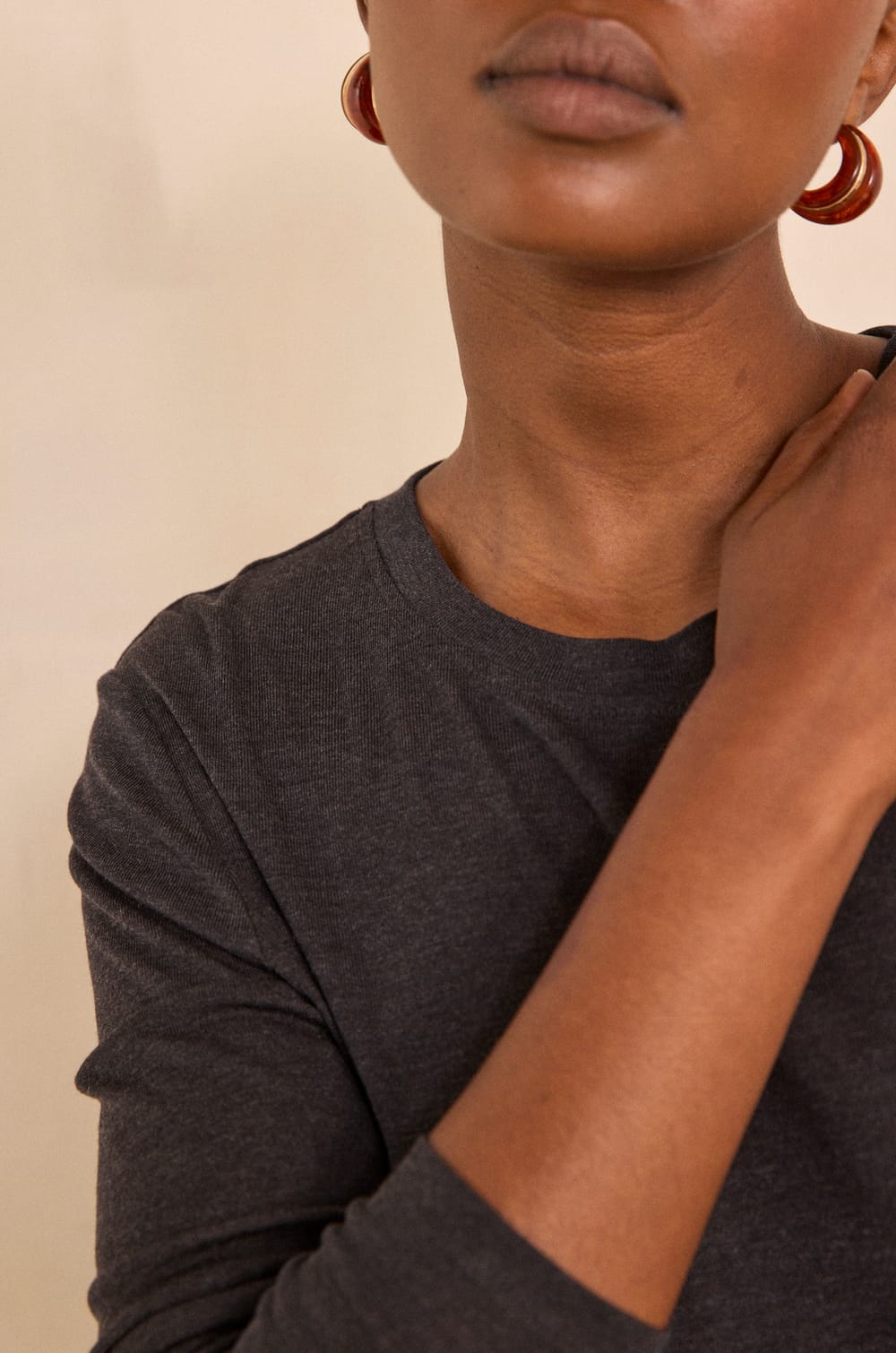 TOPAZE long sleeve turtleneck T-shirt;${refinementColor}
