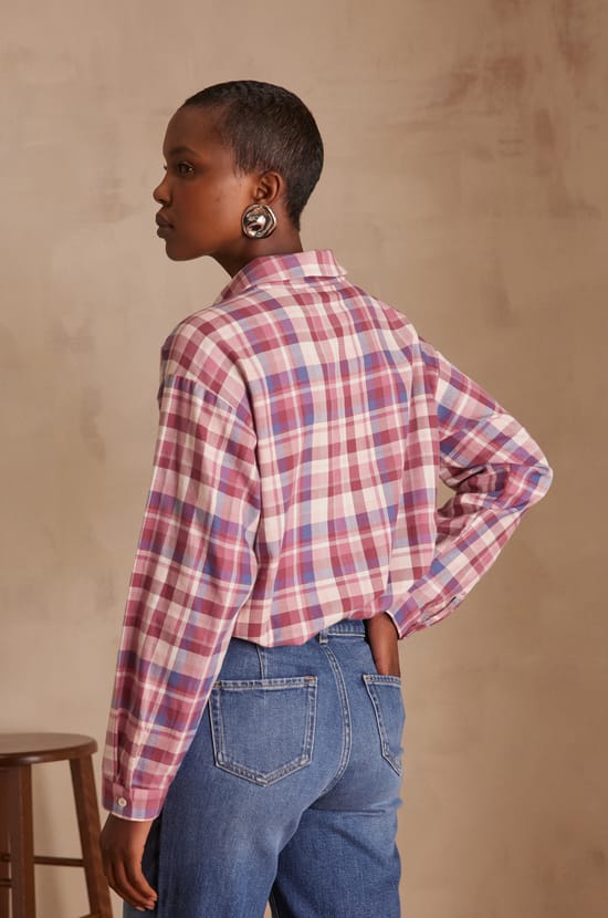 Chemise &agrave; carreaux PASSY;${refinementColor}