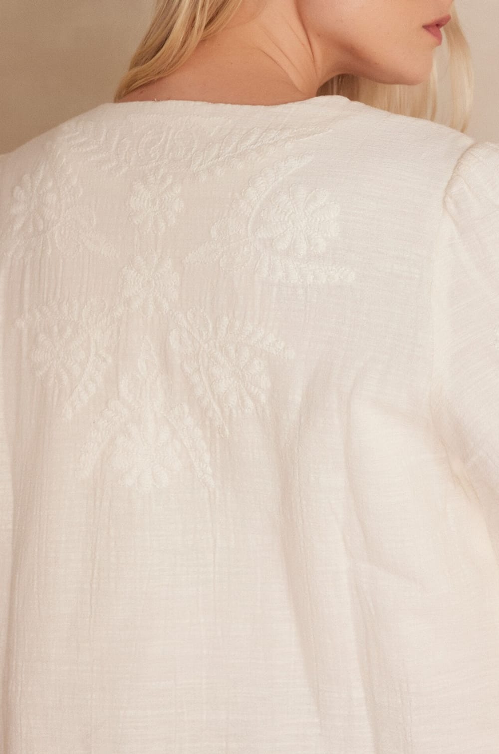 Veste PAMINA en coton brod&eacute;;${refinementColor}