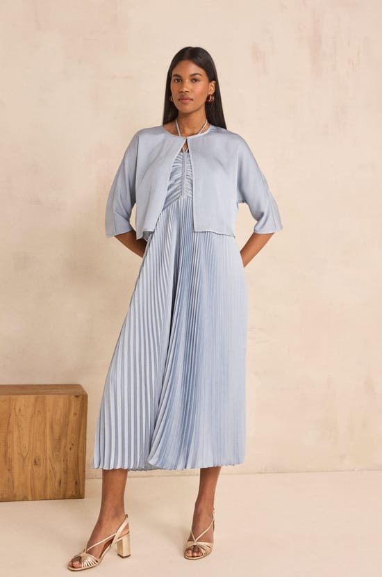 Flowy blouse with 3/4 sleeves DINO;${refinementColor}