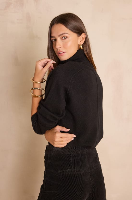 CELESTIN turtleneck jumper 100% wool;${refinementColor}