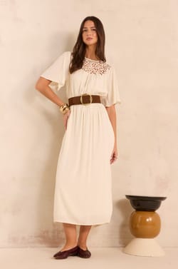 Flowy dress with lace PERFECT;${refinementColor}