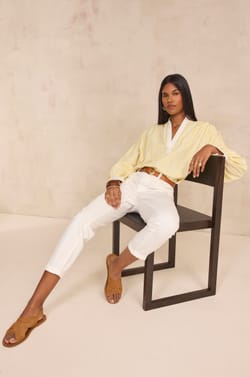 NALLA cotton pants;${refinementColor}