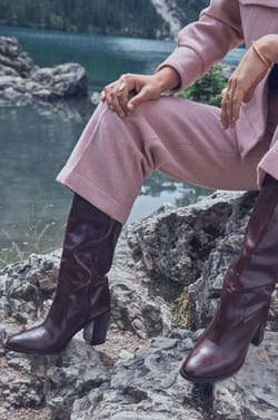 VANESSA leather Boots;${refinementColor}