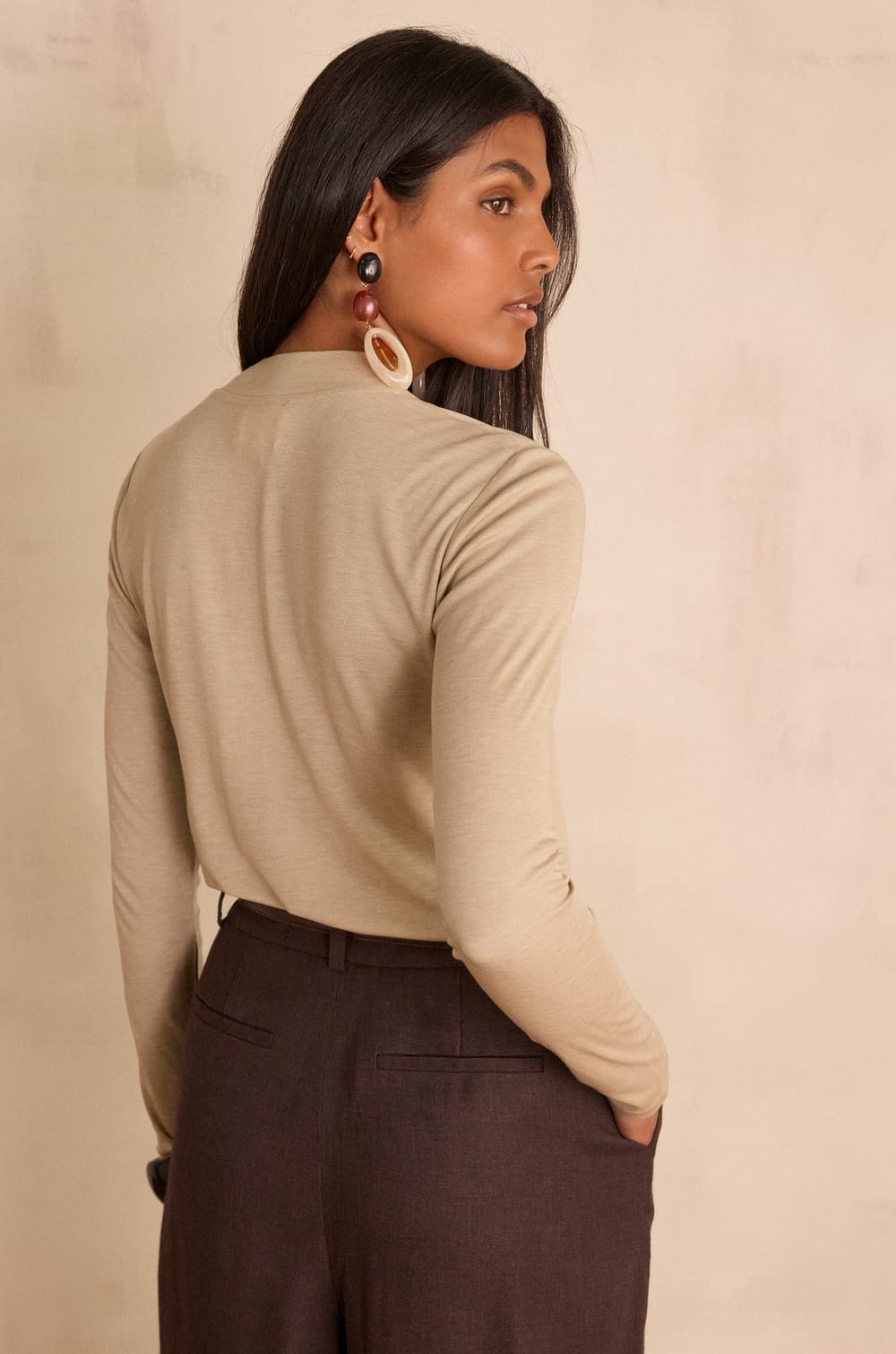 FLYNN high neck T-shirt;${refinementColor}