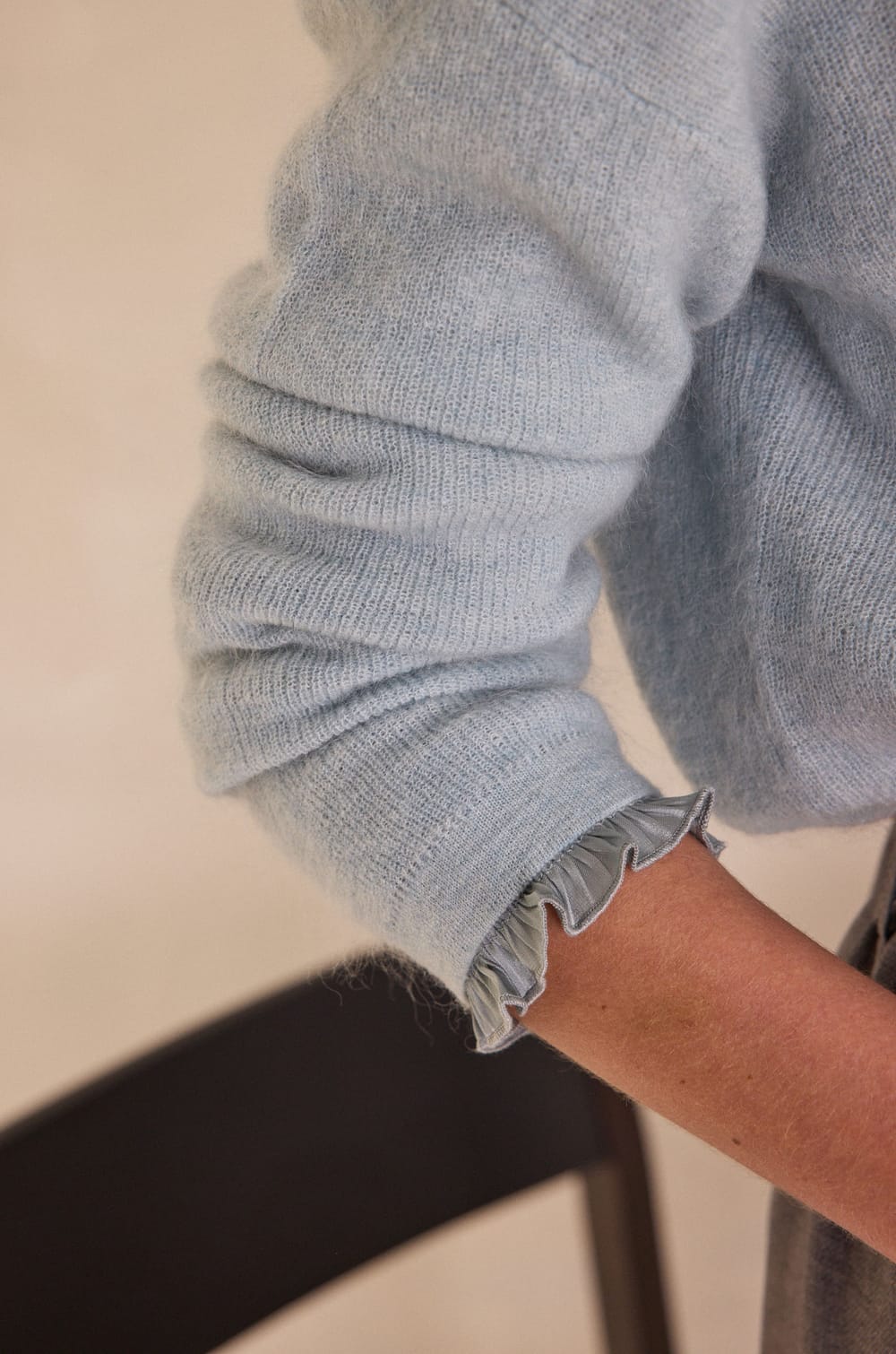 PAOLO mohair and wool cardigan;${refinementColor}