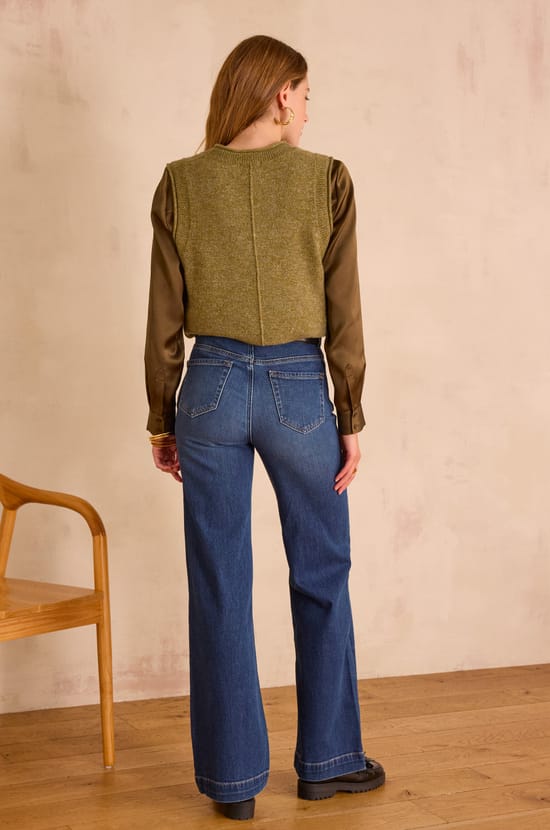 LISA wide-leg Jeans in denim;${refinementColor}