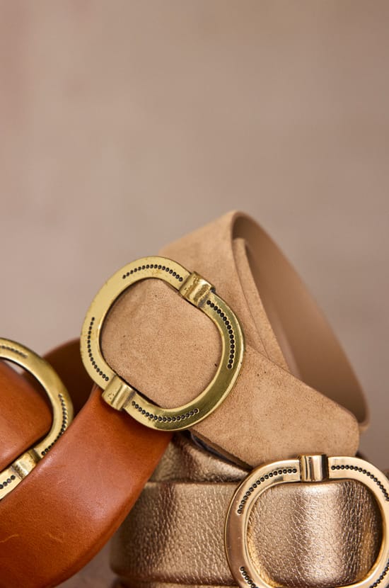 ELISE leather belt;${refinementColor}
