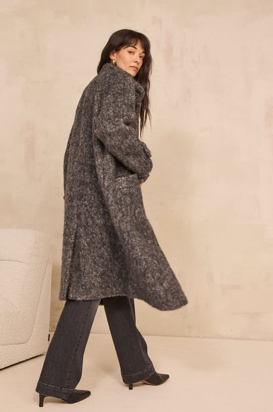 DUKE wool and alpaca blend coat;${refinementColor}
