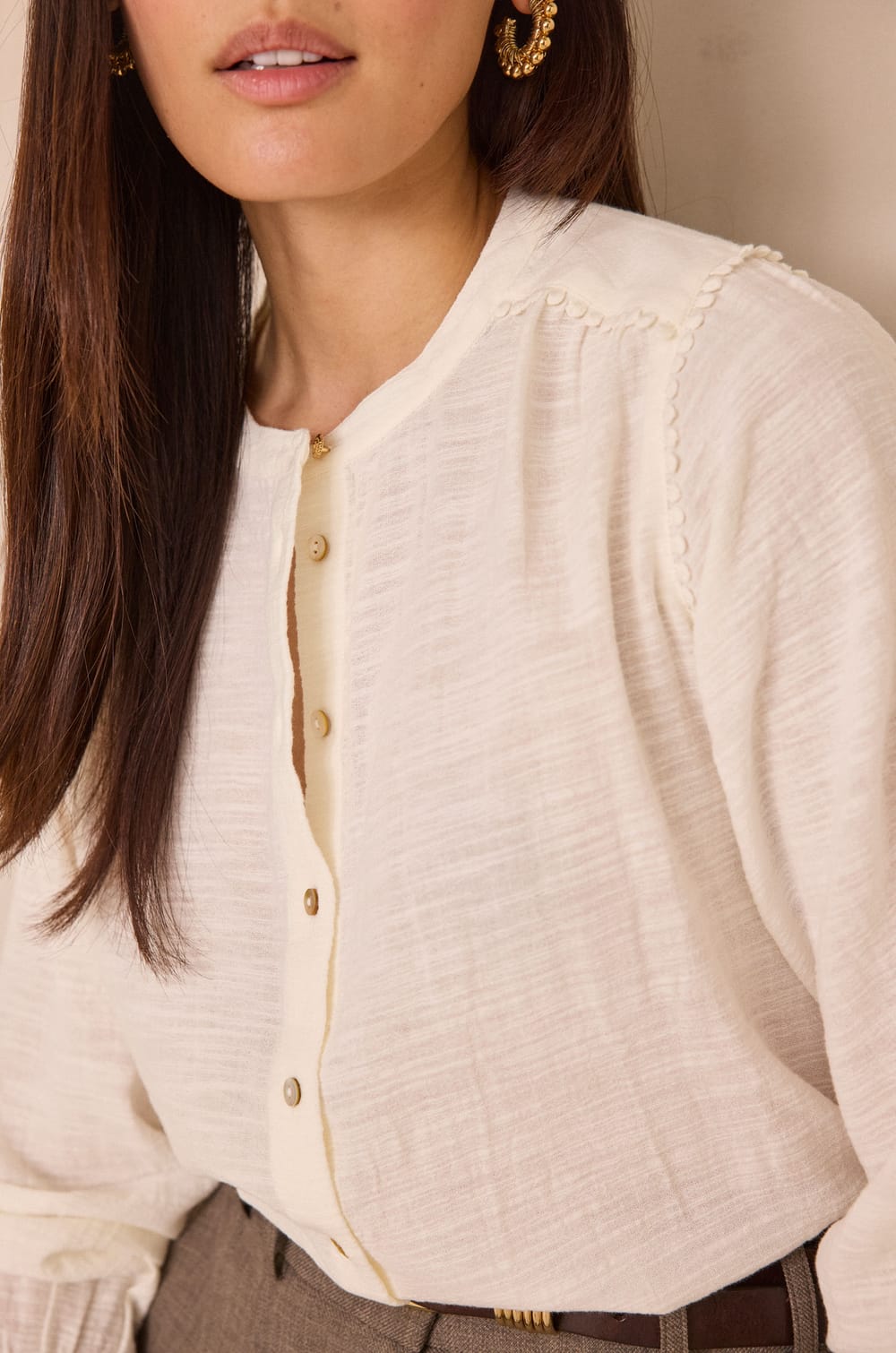 100% cotton DALIA blouse;${refinementColor}