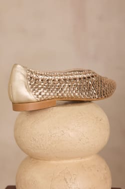 100% leather ballet flats SANTIAGO;${refinementColor}