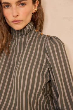 Blouse &agrave; rayures MARCIA;${refinementColor}