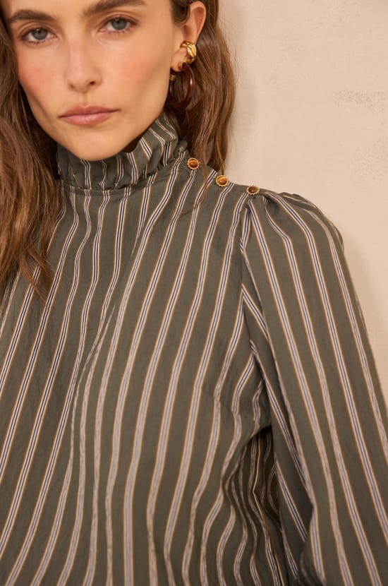 MARIA striped blouse;${refinementColor}