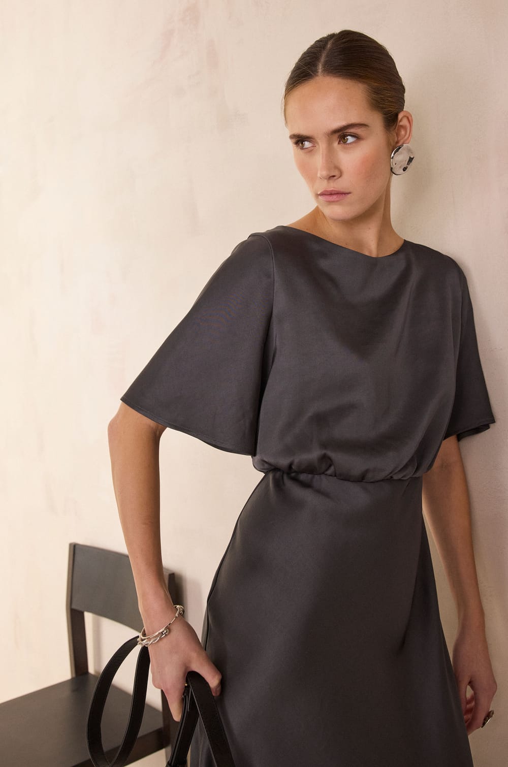 Robe longue fluide BOCANA;${refinementColor}