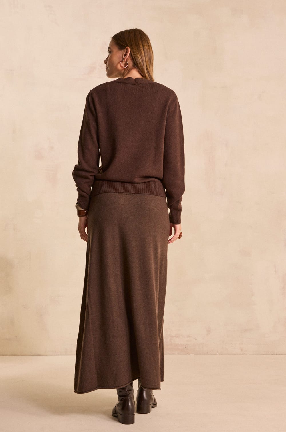 Straight dress in blended wool PEYTON;${refinementColor}