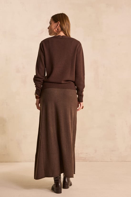 Straight dress in blended wool PEYTON;${refinementColor}