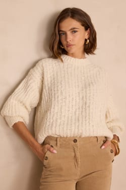 BUSTER jumper in alpaca and wool;${refinementColor}