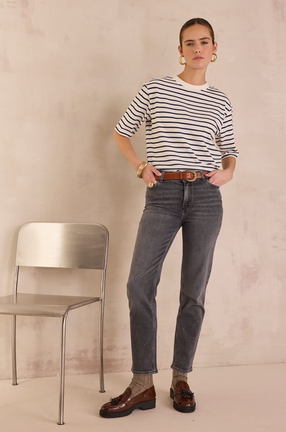 LOU slim jeans in denim;${refinementColor}