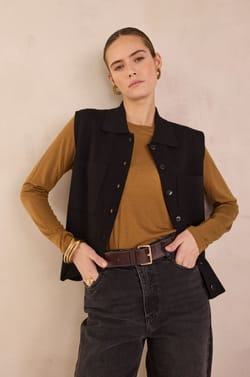 PETRA Sleeveless Cardigan;${refinementColor}