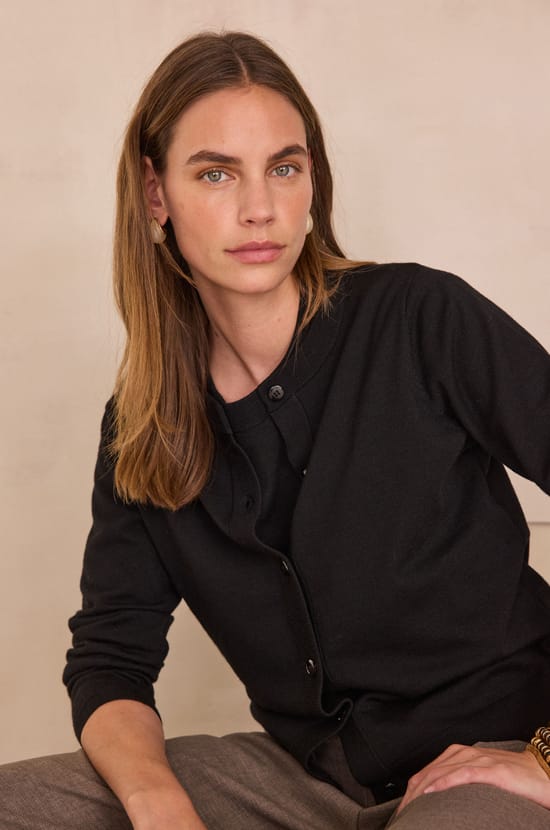 PAYTON long-sleeved cardigan;${refinementColor}