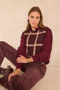 Sleeveless pullover in alpaca and blended wool ADRIEN;${refinementColor}