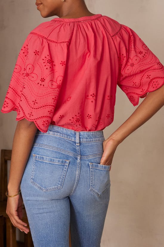 Blouse PYMA en coton;${refinementColor}