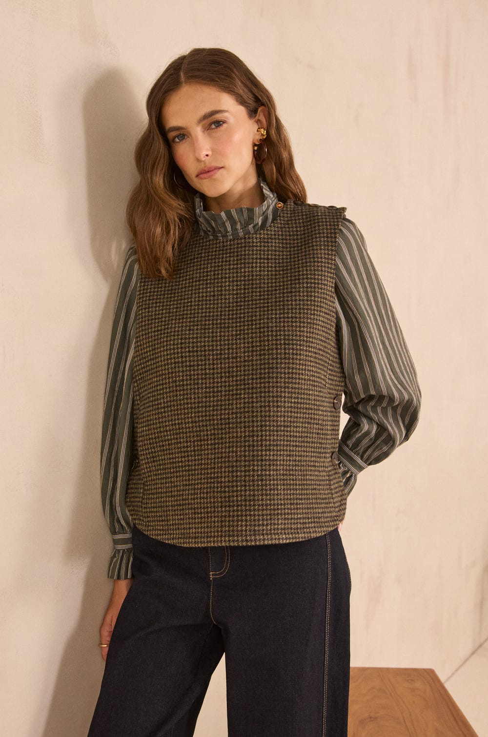 Plastron sans manches MARINE;${refinementColor}