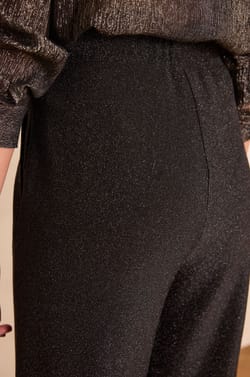 MONA straight lurex trousers;${refinementColor}