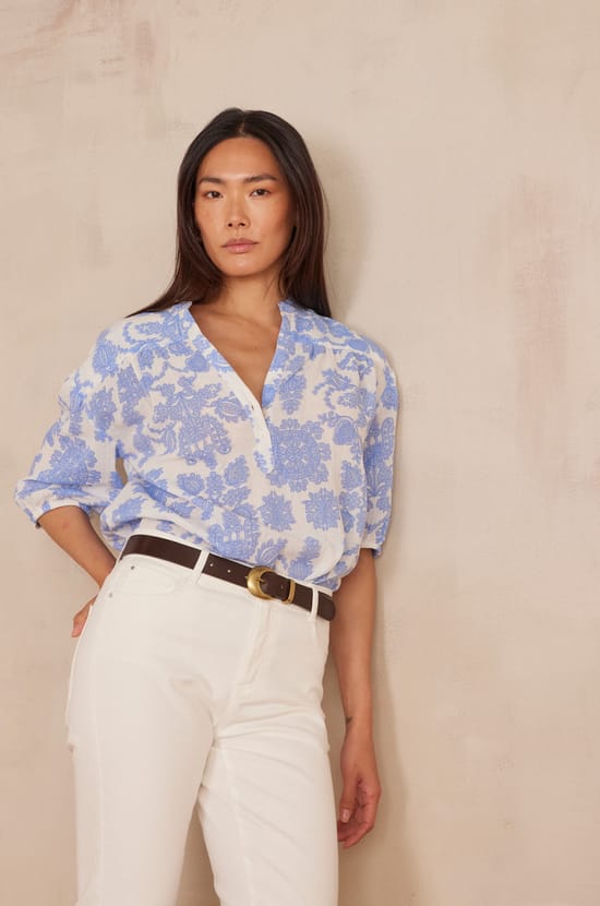 Blouse SUN en coton;${refinementColor}