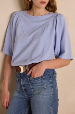 T-shirt ANGELE en chanvre et coton;${refinementColor}