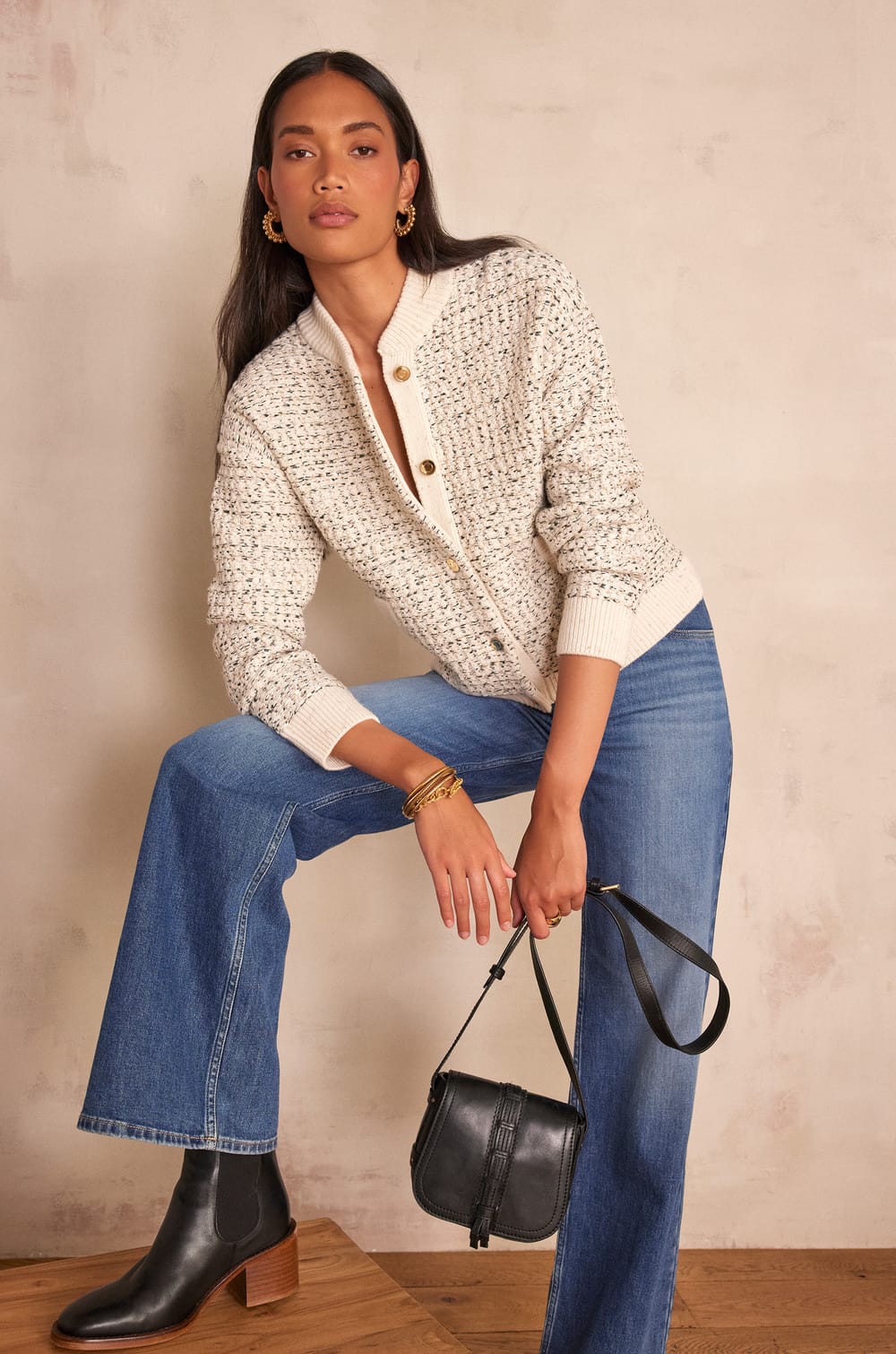Veste cardigan en laine BEVERLY;${refinementColor}