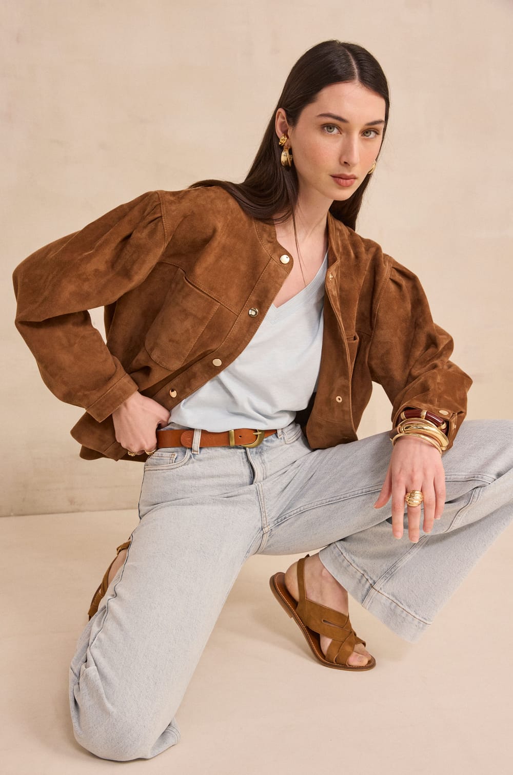 DELYA cotton t-shirt;${refinementColor}