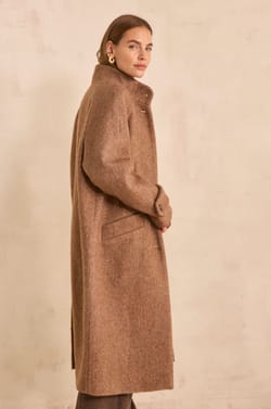 DUKE mixed wool coat;${refinementColor}