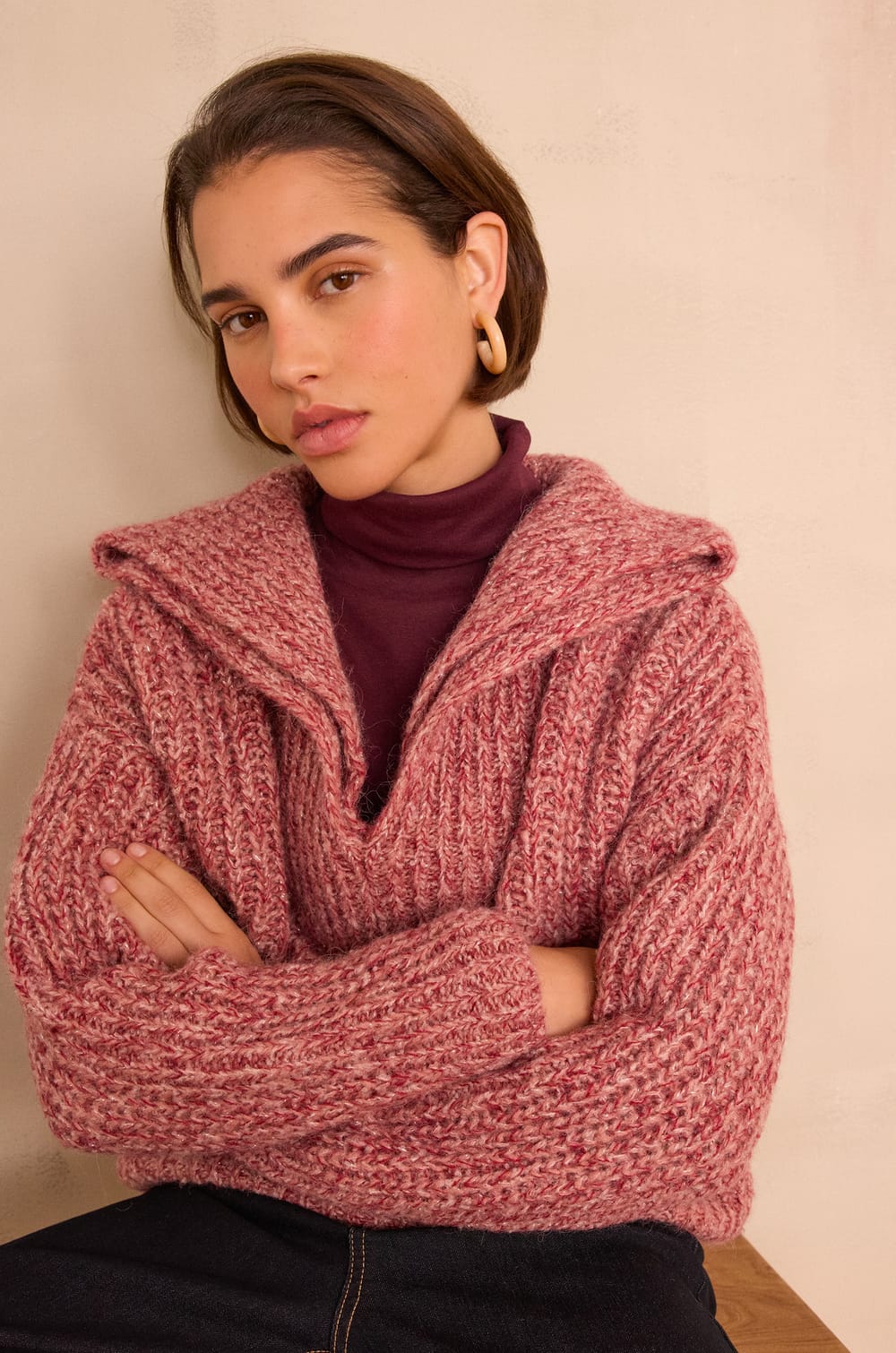 BERTILLE knit jumper;${refinementColor}