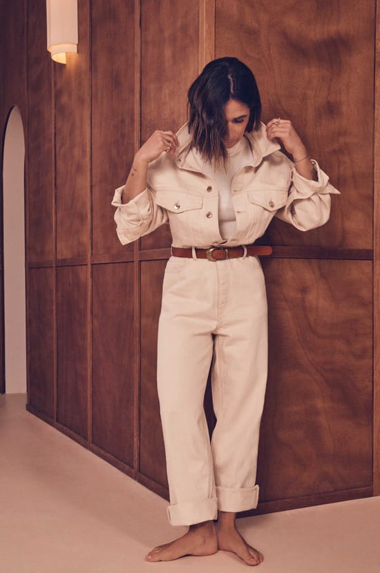 Combinaison ultra oversize en jean Audrey Lombard x Maison 123 BILLIE;${refinementColor}