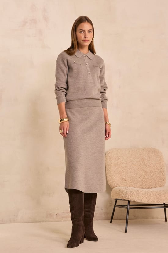 Dancing skirt 100% wool VIRGINIE;${refinementColor}