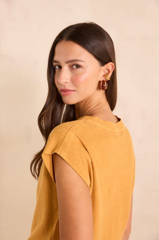 Short sleeve hemp and cotton T-shirt LOIC;${refinementColor}