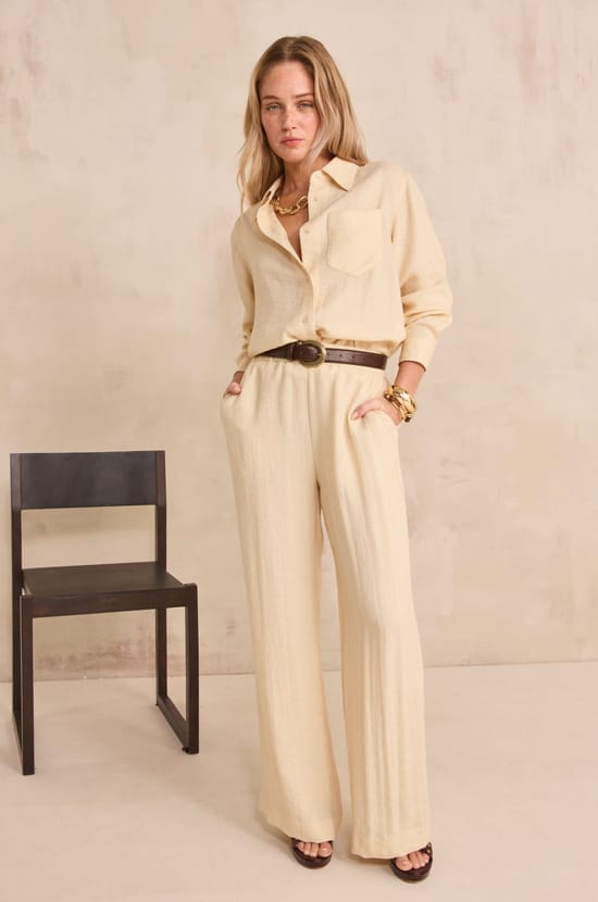 Pantalon large TESSA;${refinementColor}