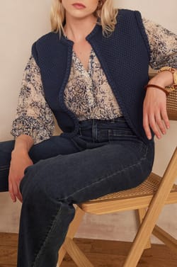 Gilet BETSY en coton;${refinementColor}
