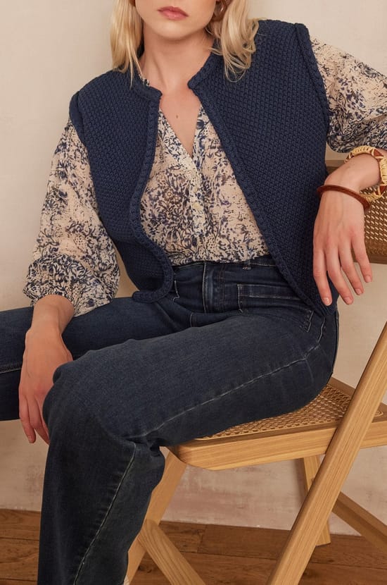 Gilet BETSY en coton;${refinementColor}