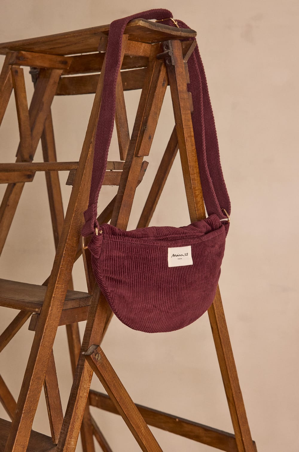 GELINA cotton velvet bum bag;${refinementColor}