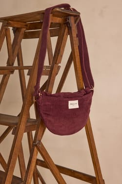 GELINA cotton velvet bum bag;${refinementColor}